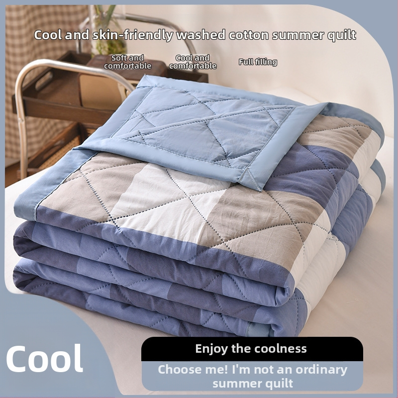 Plovita medvilninė vasaros antklodė su reaktyviu dažymu, 1.0–1.25 kg, japonų stilius, ultragarsinis reljefas