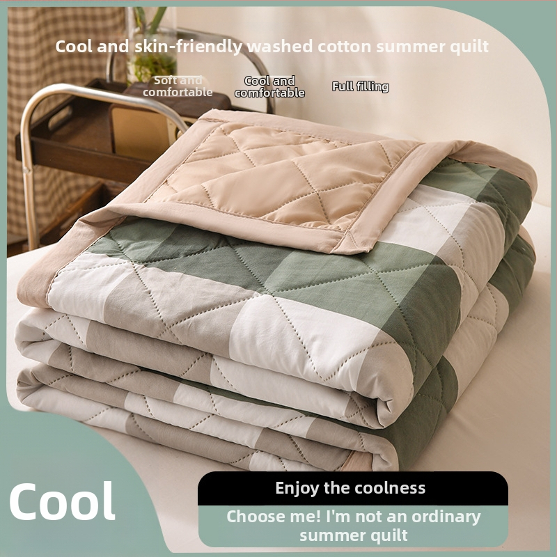 Plovita medvilninė vasaros antklodė su reaktyviu dažymu, 1.0–1.25 kg, japonų stilius, ultragarsinis reljefas