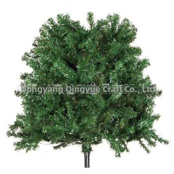 PVC grindinis stovintis dirbtinis Kalėdų medis su plokščia viršūne