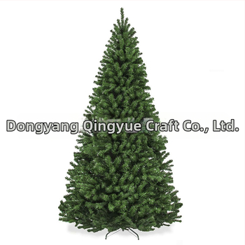 PVC grindinis stovintis dirbtinis Kalėdų medis su plokščia viršūne