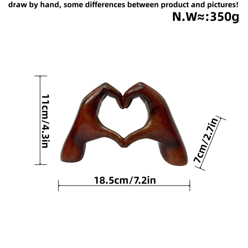 Ornament decorativ din rășină, inimă graffiti, realizat manual pentru casă și birou, ambalaj din carton, gata de cadou