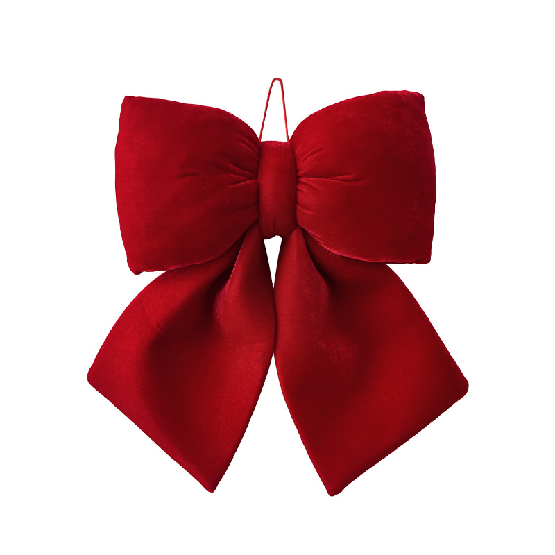 Ornament de brad 3D Bowknot - material flanel, brand Yifan, stil modern simplu, decor de Crăciun