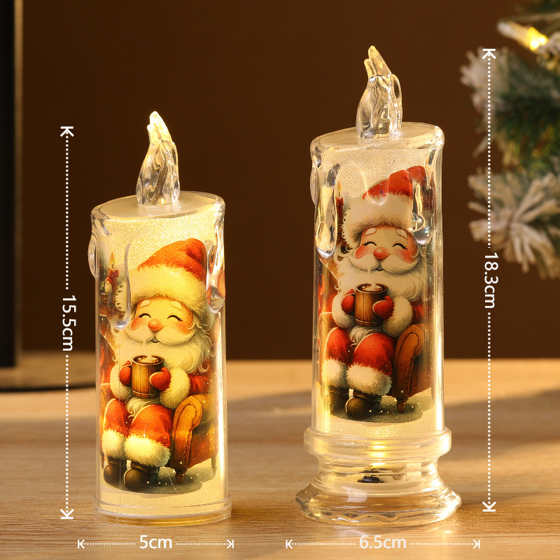 LED електронна свещичка с форма на сълза, цилиндрична, PP материал, инжекционно формована, изисква 2 AA батерии (не са включени)