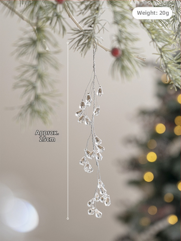 Акрилни коледни висулки за елха за атмосферен декор — Материал: Акрил; Стилове: корейски стил, класически, модерeн минимализъм, модерно изкуство, лайт лъкс; Подходящо за Коледа; Без IP лиценз