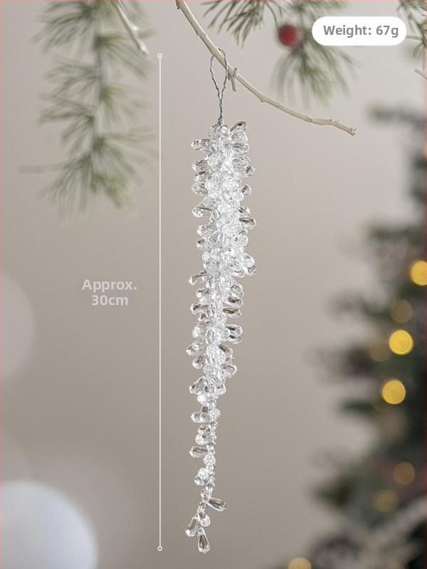 Акрилни коледни висулки за елха за атмосферен декор — Материал: Акрил; Стилове: корейски стил, класически, модерeн минимализъм, модерно изкуство, лайт лъкс; Подходящо за Коледа; Без IP лиценз