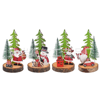 Επιτραπέζιο διακοσμητικό με ξύλινο κουτί ημερομηνιών 24 συρταριών και χριστουγεννιάτικο μοτίβο (Υλικό: Density board; Μάρκα: High Sensitivity Technology; Κατηγορία: Διακοσμητικά)