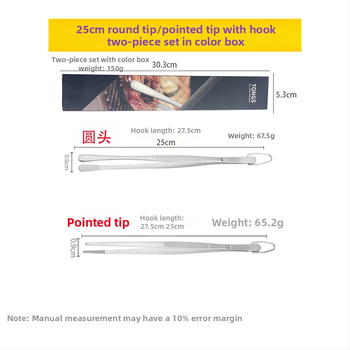 Σετ κλιπ μπάρμπεκιου και τσιμπίδες από ανοξείδωτο ατσάλι 430 — αντιολισθητικές, ανθεκτικές στη θερμότητα, ανθεκτικές στη διάβρωση