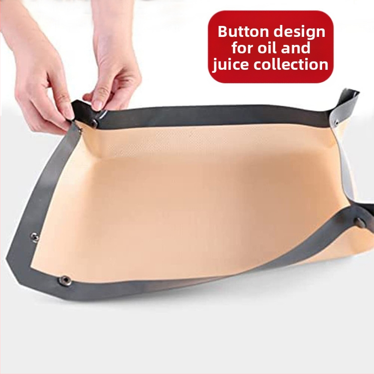 Силиконова подложка за печене с копчета, квадратна форма, персонализируема, печат на лого