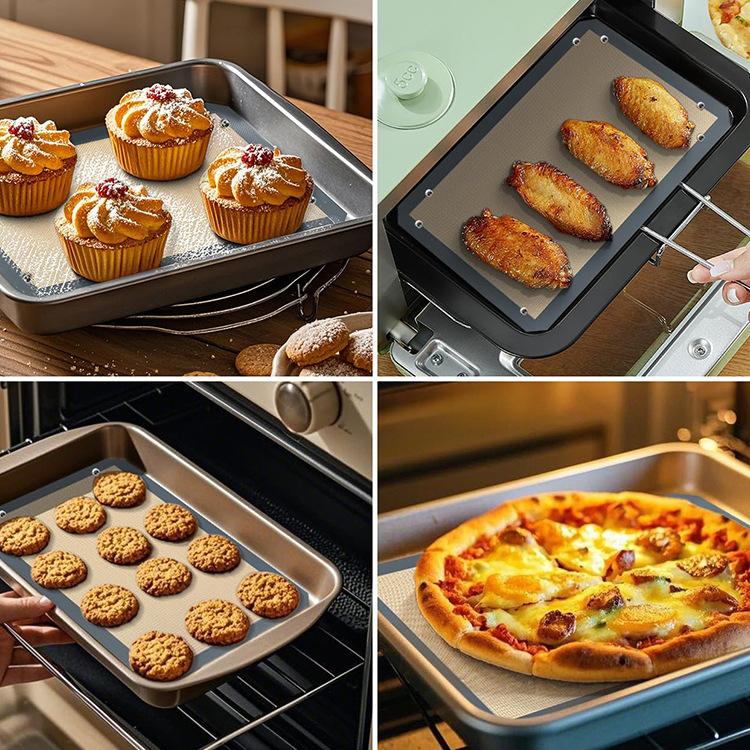 Silikoninis kepimo kilimėlis su mygtukais, kvadratinės formos, logotipo spaudos galimybė