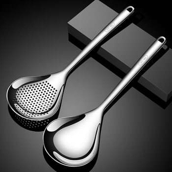 Lingură de bucătărie din oțel inoxidabil, protecție împotriva arsurilor, logo personalizat, stil modern