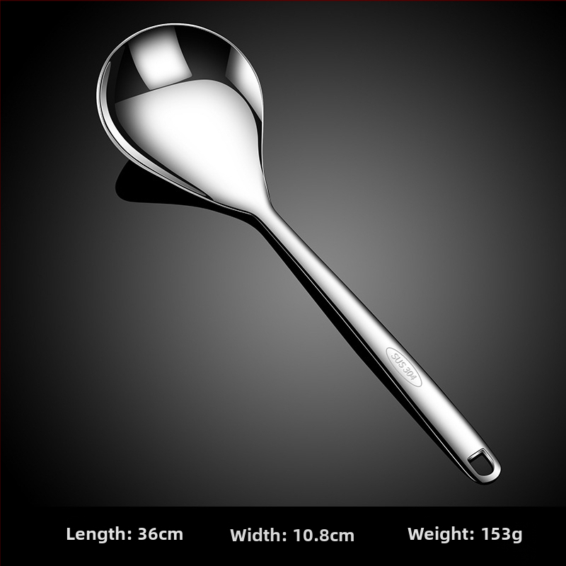 Lingură de bucătărie din oțel inoxidabil, protecție împotriva arsurilor, logo personalizat, stil modern