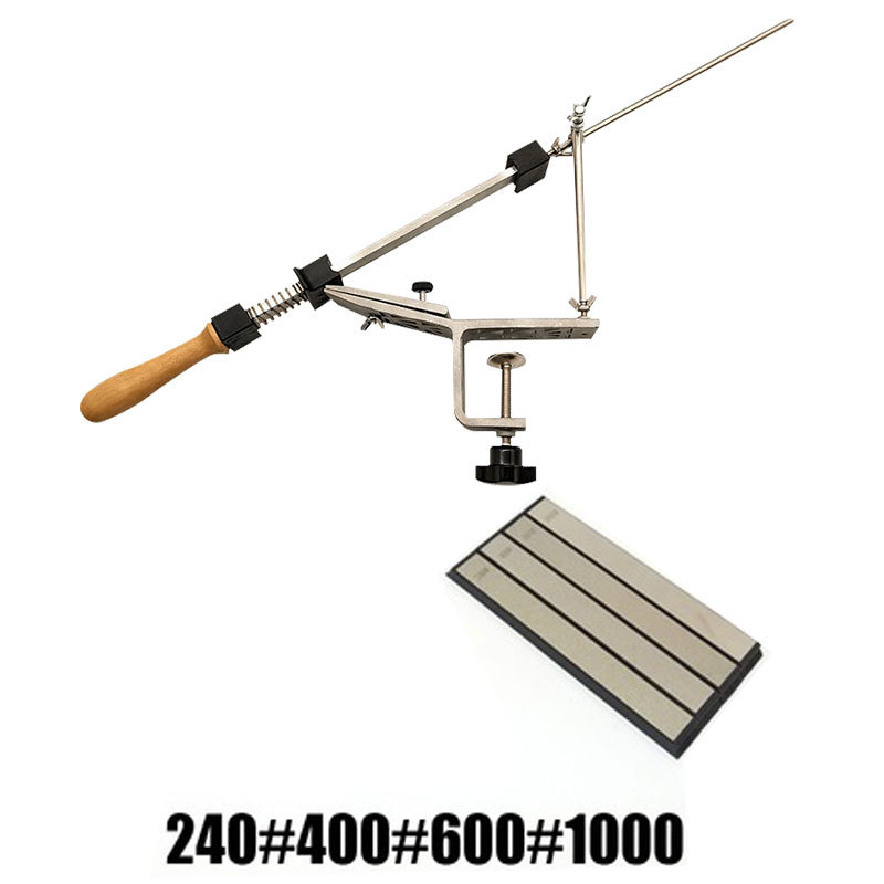 Peilių šlifavimo stovėklė su fiksuotu kampu laikikliu, galvanizuotas dėklas su diamantine danga virtuvės peiliams (Prekės ženklas: gt; Medžiaga: Kita; Importuota: Ne; Panaudojimas: Virtuvės peiliai)