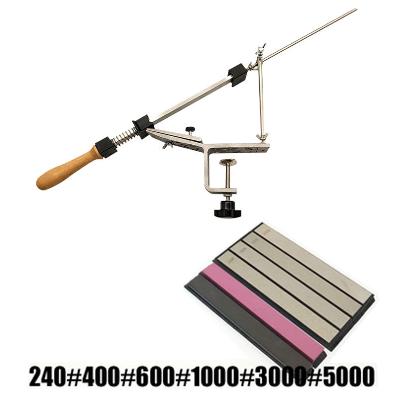 Peilių šlifavimo stovėklė su fiksuotu kampu laikikliu, galvanizuotas dėklas su diamantine danga virtuvės peiliams (Prekės ženklas: gt; Medžiaga: Kita; Importuota: Ne; Panaudojimas: Virtuvės peiliai)