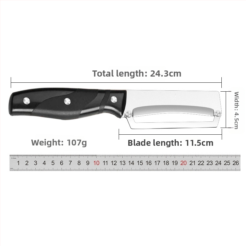 Huazhong Многофункционален кухненски обелвач — лезва от неръждаема стомана, дръжка PP, обелвач за плодове и зеленчуци, нож за ананас