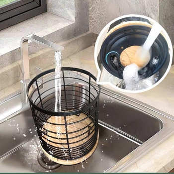 Ροταριζόμενο επιτραπέζιο ράφι για μαγειρικά σκεύη — Ατσάλι άνθρακα, 1 επίπεδο, Πολυλειτουργική αποθήκευση