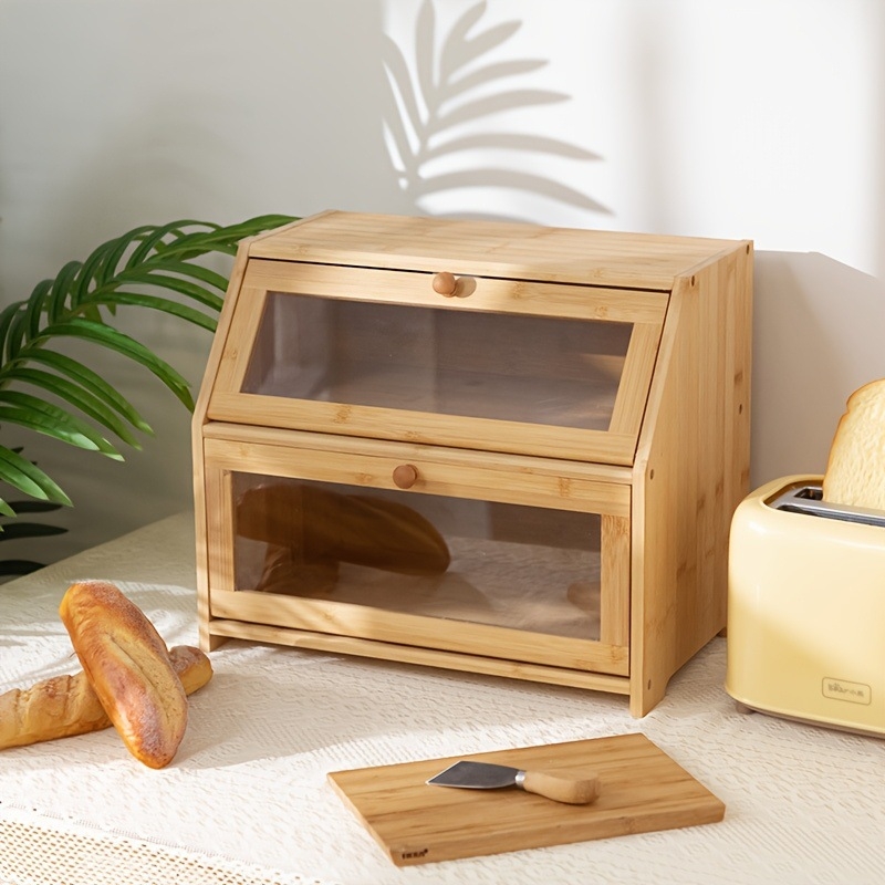 Crisper Box, Υλικό Nanzhu, Τετράγωνο σχήμα, Χωρητικότητα 2.1–3L, Σετ 4 τεμαχίων, 1 επίπεδο