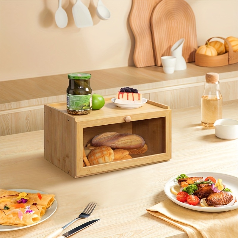 Crisper Box, Υλικό Nanzhu, Τετράγωνο σχήμα, Χωρητικότητα 2.1–3L, Σετ 4 τεμαχίων, 1 επίπεδο