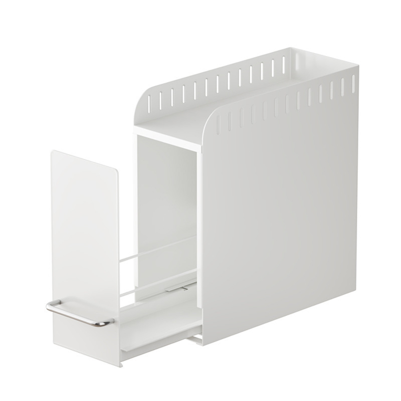 Ištraukiamas virtuvės prieskonių laikiklis, modernus minimalistinis stilius, anglies medžiaga, nereikia gręžti, skirtas darbastaliui