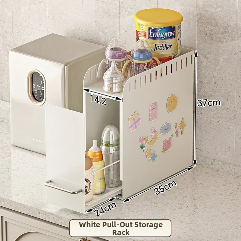 Ištraukiamas virtuvės prieskonių laikiklis, modernus minimalistinis stilius, anglies medžiaga, nereikia gręžti, skirtas darbastaliui