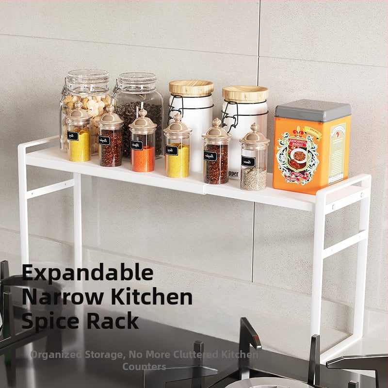 Virtuves garšvielu plaukts, sienas piestiprināms, bez uzstādīšanas, mūsdienīgs vienkāršs dizains