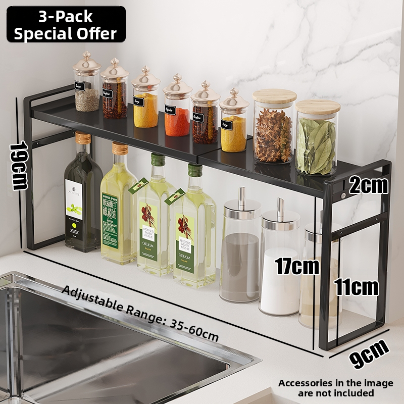 Virtuves garšvielu plaukts, sienas piestiprināms, bez uzstādīšanas, mūsdienīgs vienkāršs dizains