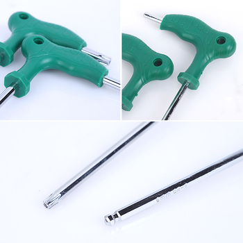 Τ-τύπου εξάγωνο κλειδί, διπλής όψεως με επεκτεινόμενη λαβή από καουτσούκ, εξάγωνη κεφαλή, 45# χάλυβας