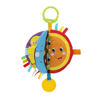 Βρεφικό 3D βιβλίο από ύφασμα με δυνατότητα μασήματος, κρεμάστό στο κρεβάτι, σελίδες με ήχο (0–3 ετών)