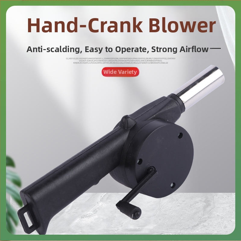 Rankinis pūtimo įrankis griliui, lauko kepimui skirtas įrankis