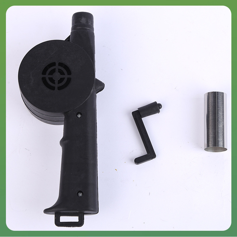 Rankinis pūtimo įrankis griliui, lauko kepimui skirtas įrankis