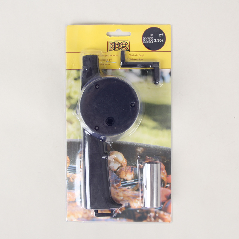 Rankinis pūtimo įrankis griliui, lauko kepimui skirtas įrankis