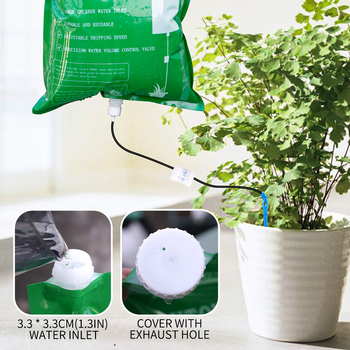 Πλαστικό δοχείο ποτίσματος με ρυθμιζόμενο ρεύμα νερού για γλάστρες μπαλκονιού