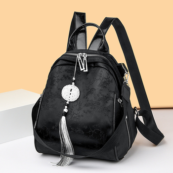 Skolas soma ar literāro ķīniešu stilu, PU materiāls, poliestera iekšējā odere, rāvējslēdzēja atvērums, iekšējās kabatas: slepenā rāvējslēdzēja kabata un telefona kabata