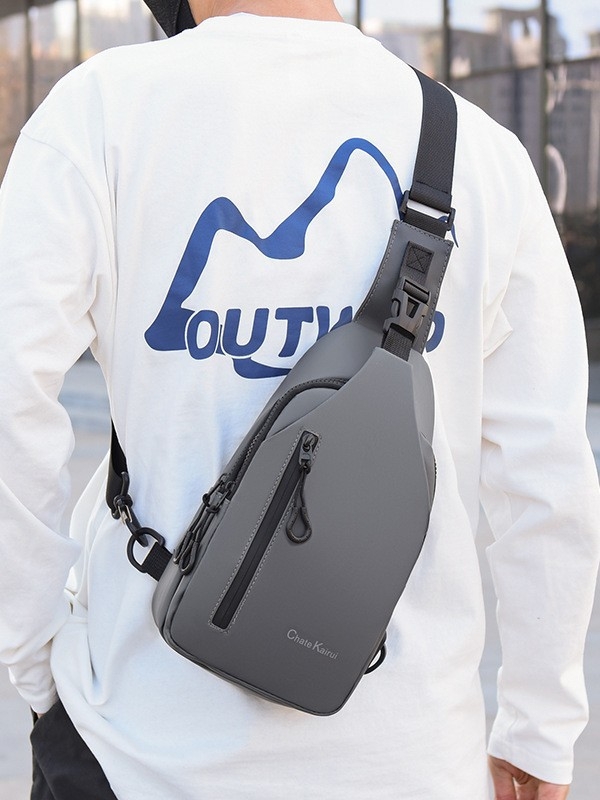 Τσάντα στήθους για άνδρες – ουδέτερο στυλ, PU υλικό, αδιάβροχη, αναπνεύουσα, για αναψυχή και ταξίδια