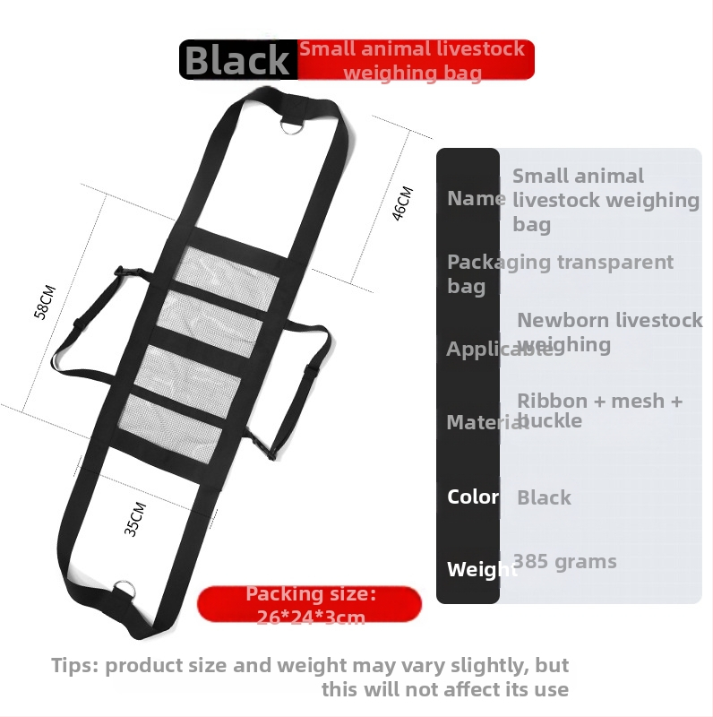 Zvēru svara tīklveida josta – Pakaramā svaru josta, Poliestera/nylon-poliester maisījums, piemērota maziem dzīvniekiem un liellopiem