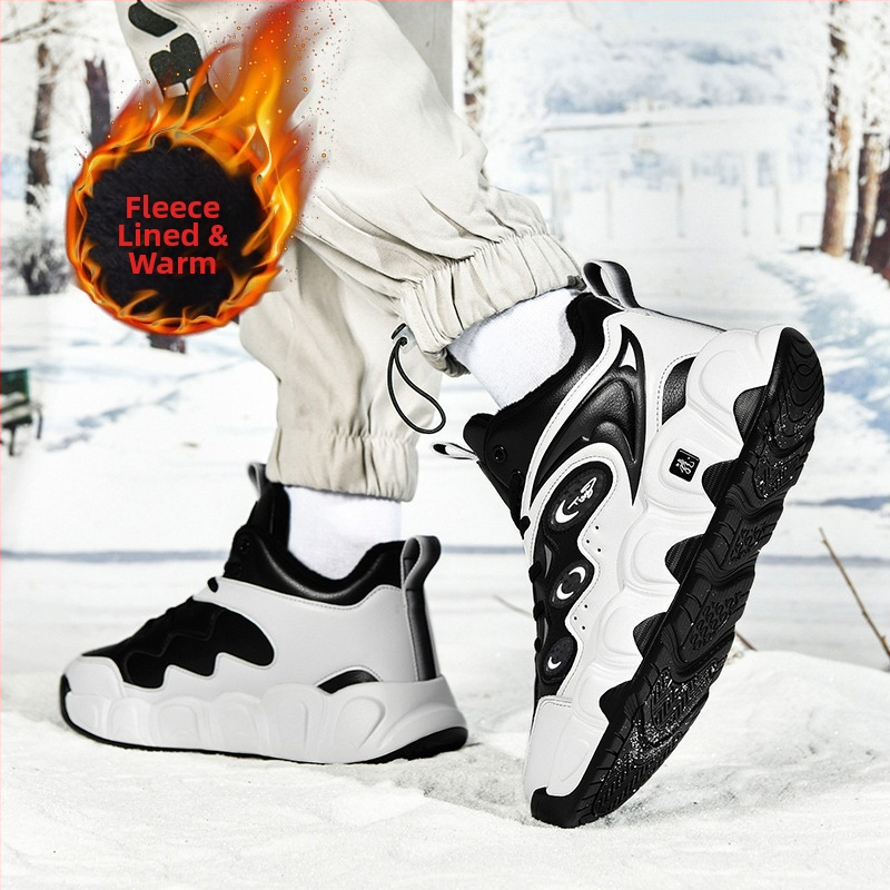 Ανδρικές παντόφλες με επάνω μέρος από μικροϊνες, σόλα από καουτσούκ, καμουφλάζ σχέδιο, παχιά σόλα, χειμώνας 2024