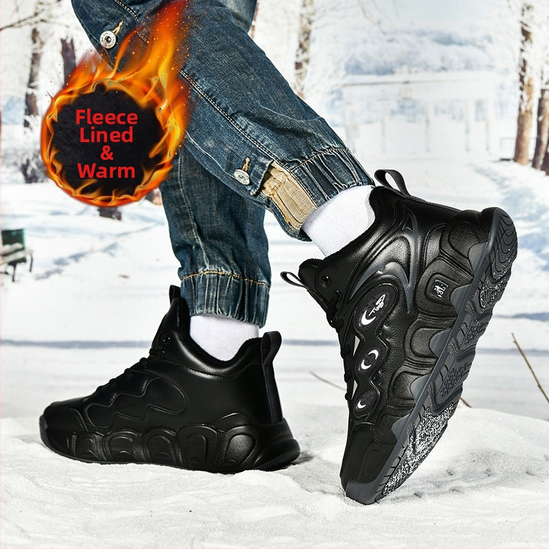 Ανδρικές παντόφλες με επάνω μέρος από μικροϊνες, σόλα από καουτσούκ, καμουφλάζ σχέδιο, παχιά σόλα, χειμώνας 2024