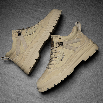 Vīriešu vidējā auguma kurpes ar bieza zole, mikrošķiedra, ziema, iekšējā gumijas zolīte