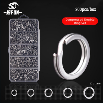 201 gabalu makšķerēšanas knaibles komplekts ar dubultā gredzena dizainu - ABS materiāls, makšķerēšanas piederumi