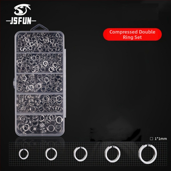 201 gabalu makšķerēšanas knaibles komplekts ar dubultā gredzena dizainu - ABS materiāls, makšķerēšanas piederumi