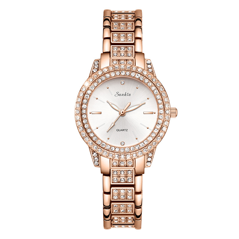 Naistele kvarstkell, stiilne disain, analoogne ekraan, 30 m veekindlus, roostevabast terasest korpus ja rihm