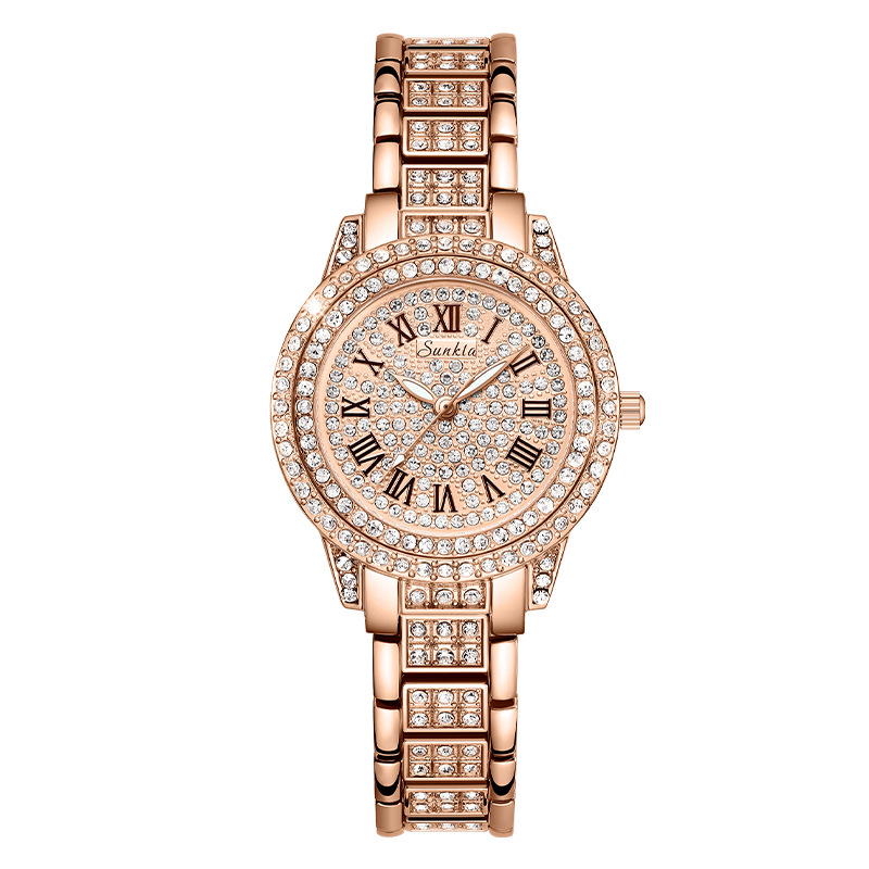 Naistele kvarstkell, stiilne disain, analoogne ekraan, 30 m veekindlus, roostevabast terasest korpus ja rihm