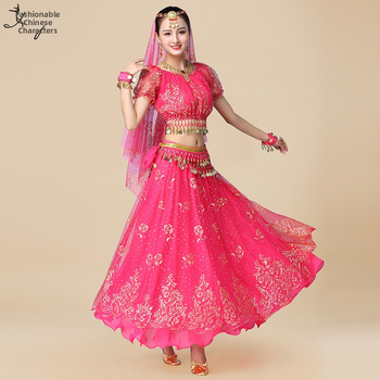 Huayu Σετ ενδυμάτων χορού της κοιλιάς για γυναίκες — 120D chiffon + floral gauze, ύφασμα νάιλον, Καλοκαίρι 2024 κυκλοφορία