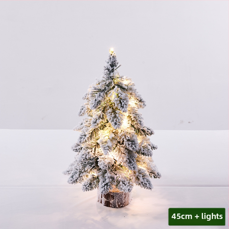 Mini floketu Kalėdų eglutės stalo dekoracijos, šiaurietiško stiliaus, PVC medžiaga, prekinis ženklas Hao guan, kategorija: Kalėdų eglutė, IP leidimas: Ne