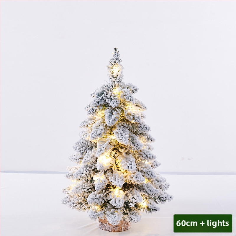 Mini floketu Kalėdų eglutės stalo dekoracijos, šiaurietiško stiliaus, PVC medžiaga, prekinis ženklas Hao guan, kategorija: Kalėdų eglutė, IP leidimas: Ne