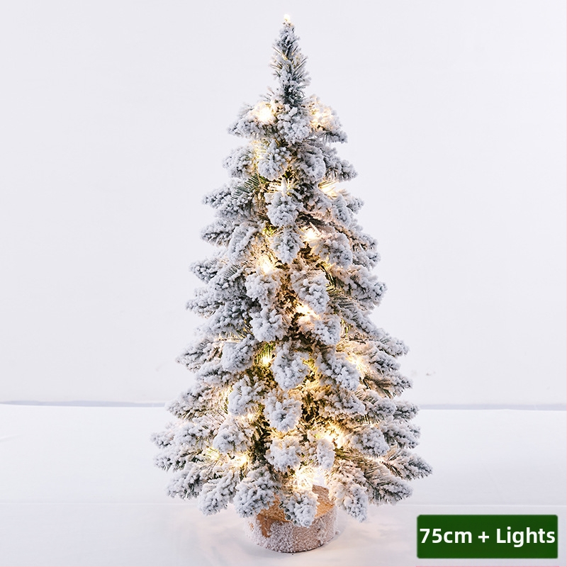 Mini floketu Kalėdų eglutės stalo dekoracijos, šiaurietiško stiliaus, PVC medžiaga, prekinis ženklas Hao guan, kategorija: Kalėdų eglutė, IP leidimas: Ne