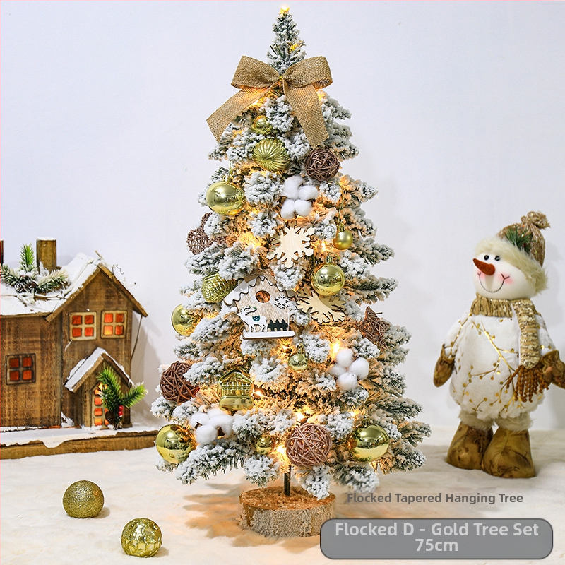 Mini floketu Kalėdų eglutės stalo dekoracijos, šiaurietiško stiliaus, PVC medžiaga, prekinis ženklas Hao guan, kategorija: Kalėdų eglutė, IP leidimas: Ne