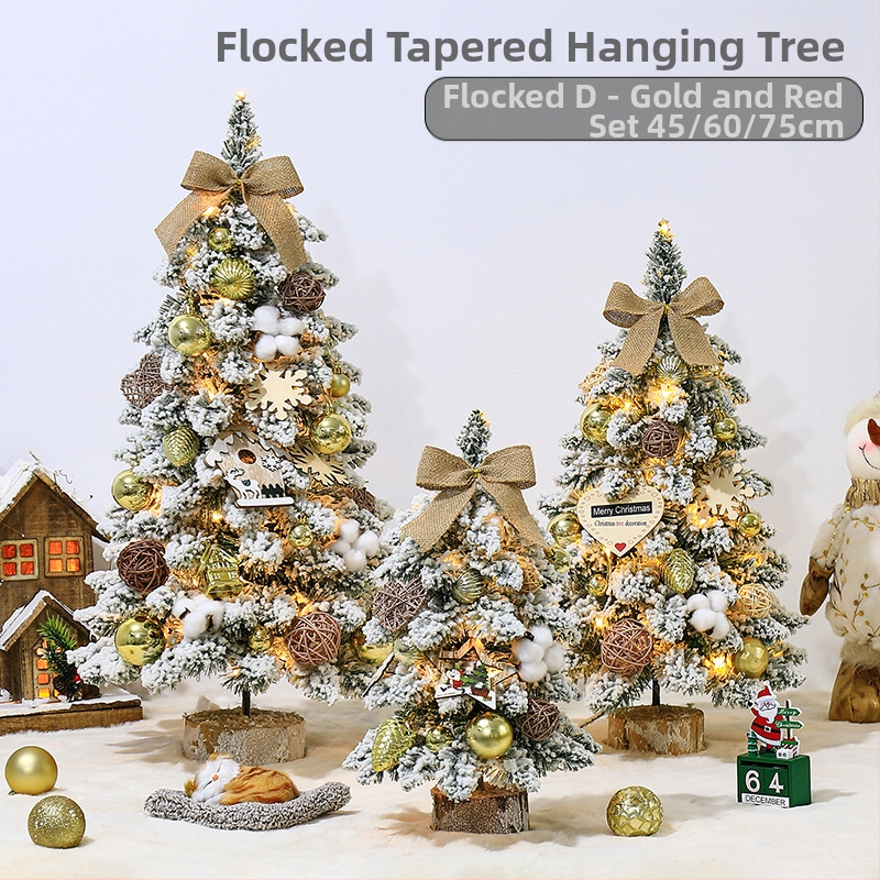 Mini floketu Kalėdų eglutės stalo dekoracijos, šiaurietiško stiliaus, PVC medžiaga, prekinis ženklas Hao guan, kategorija: Kalėdų eglutė, IP leidimas: Ne