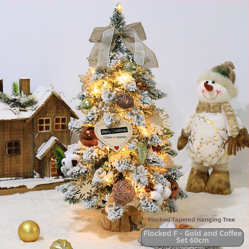 Mini floketu Kalėdų eglutės stalo dekoracijos, šiaurietiško stiliaus, PVC medžiaga, prekinis ženklas Hao guan, kategorija: Kalėdų eglutė, IP leidimas: Ne