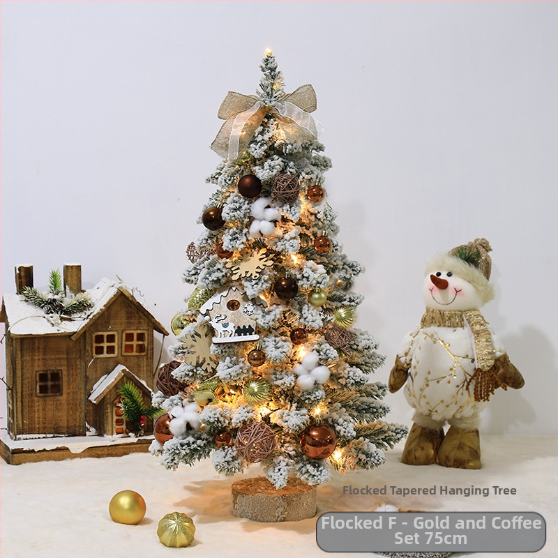 Mini floketu Kalėdų eglutės stalo dekoracijos, šiaurietiško stiliaus, PVC medžiaga, prekinis ženklas Hao guan, kategorija: Kalėdų eglutė, IP leidimas: Ne