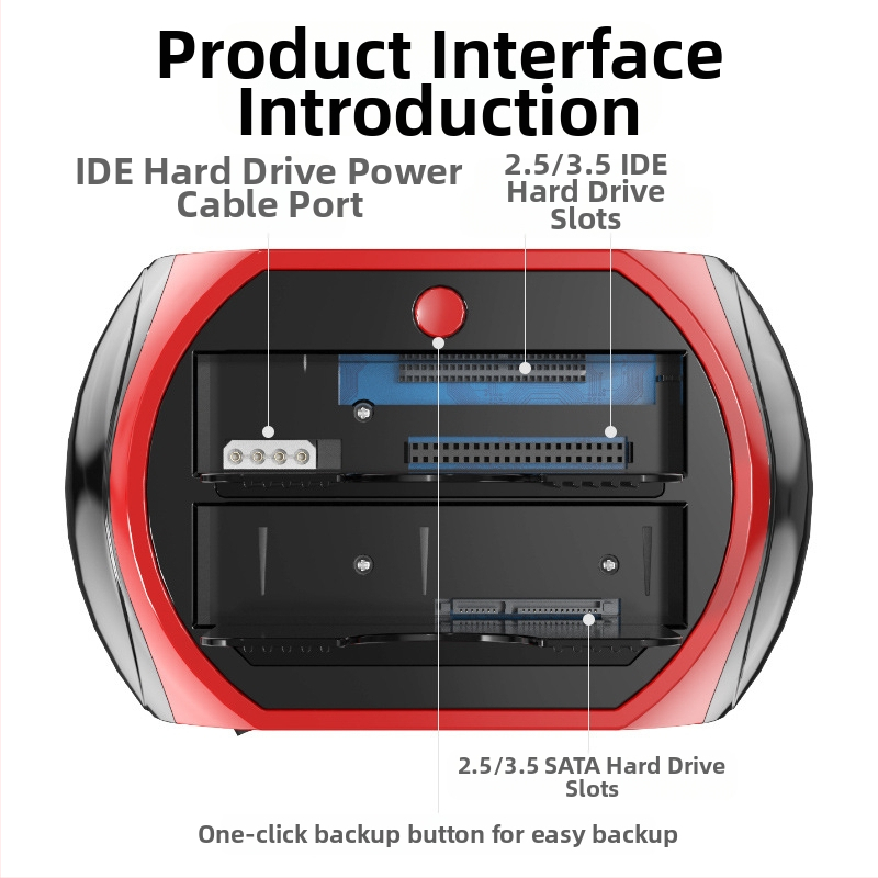 Кутия за външен твърд диск IDE/SATA 2.5/3.5, USB 2.0 интерфейс, поддържа до 6TB
